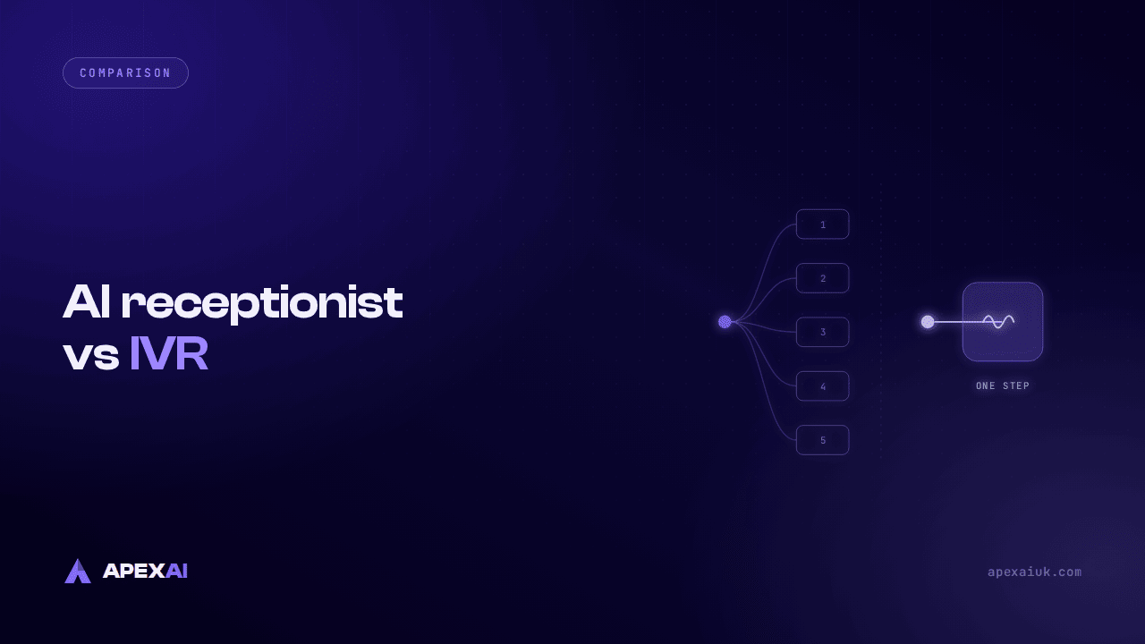 AI receptionist vs IVR compared